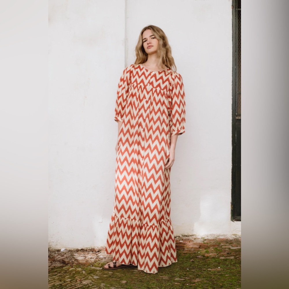 LAST ONE Sofia Dress Zigzag